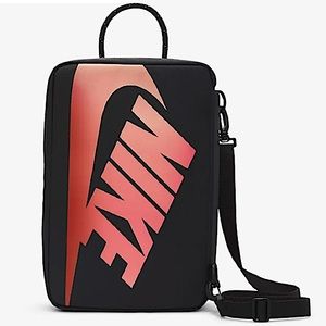 NIKE Shoe Box Carry / Storage / Travel Bag Black Red